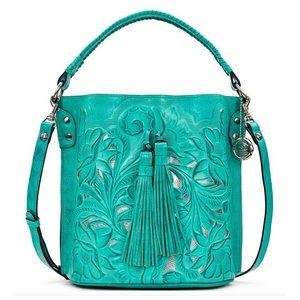 Patricia Nash tooled leather Otavia shoulder bag